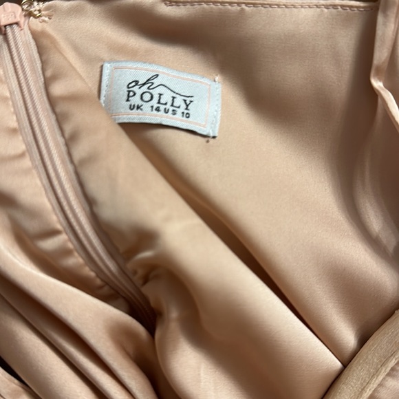 Oh Polly ruched satin dress - Picture 5 of 6